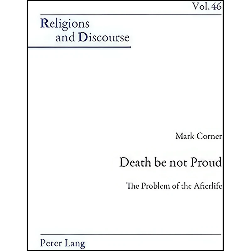 کتاب Death be not Proud اثر Mark Corner انتشارات تازه ها