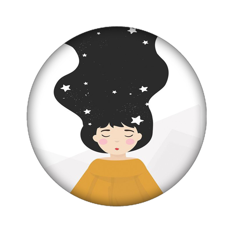 استیکر تزئینی موبایل مدل دختر کد 3709