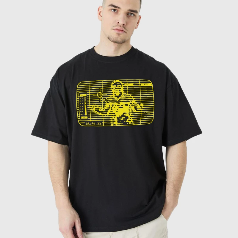 تی شرت آستین کوتاه مردانه مدل دید در شب z591