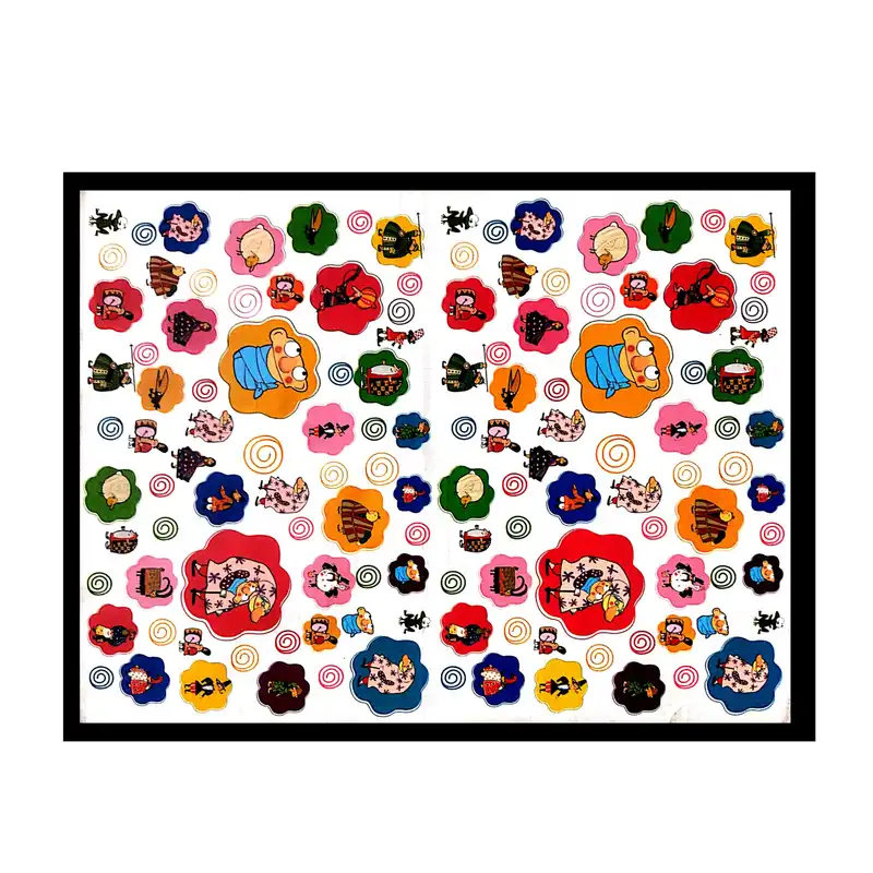 جلد چسبی کتاب طرح شکرستان کد 096 بسته 6 عددی