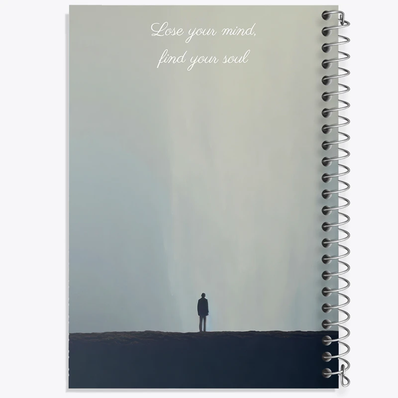 دفتر نقاشی 50 برگ خندالو طرح Love Your Mind Find Your Soul کد N2376