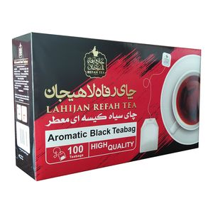 نقد و بررسی چای سیاه کیسه ای معطر رفاه لاهیجان بسته 100 عددی توسط خریداران
