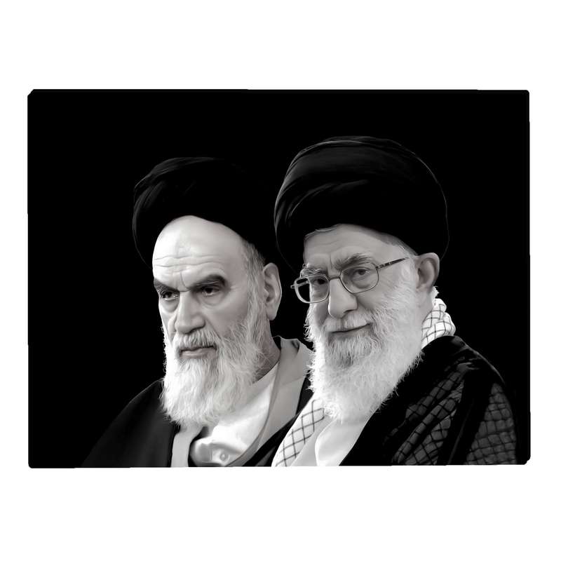 تابلو شاسی بکلیت طرح آیت الله خامنه ای و آیت الله خمینی (ره) مدل SH-14352 تابلو شاسی بکلیت طرح آیت الله خامنه ای و آیت الله خمینی (ره) مدل SH-14352