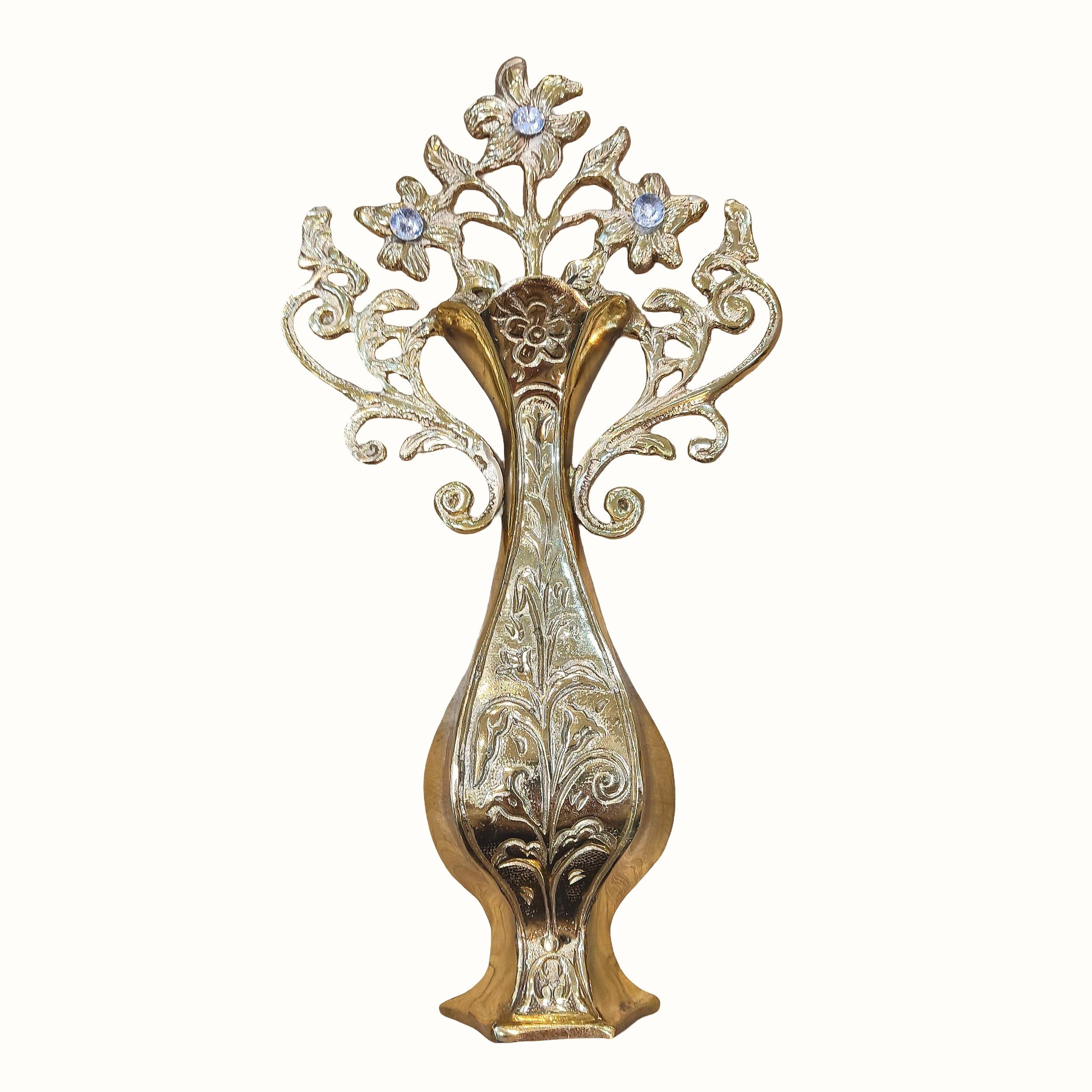 دیوارکوب برنجی مدل گلدان کد B1002