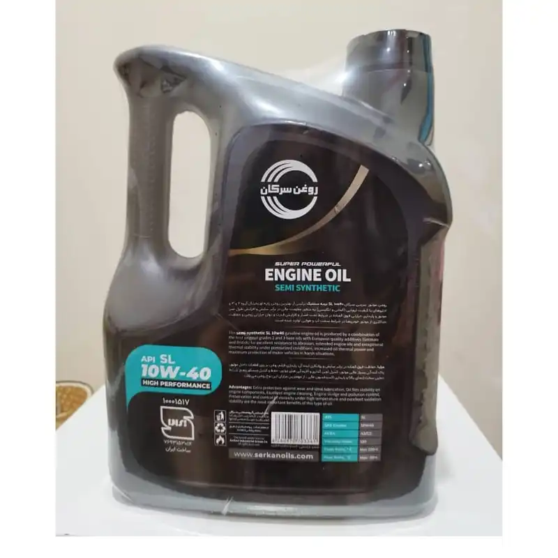 روغن موتور خودرو سرکان مدل SL10 W-40 حجم 4 لیتر