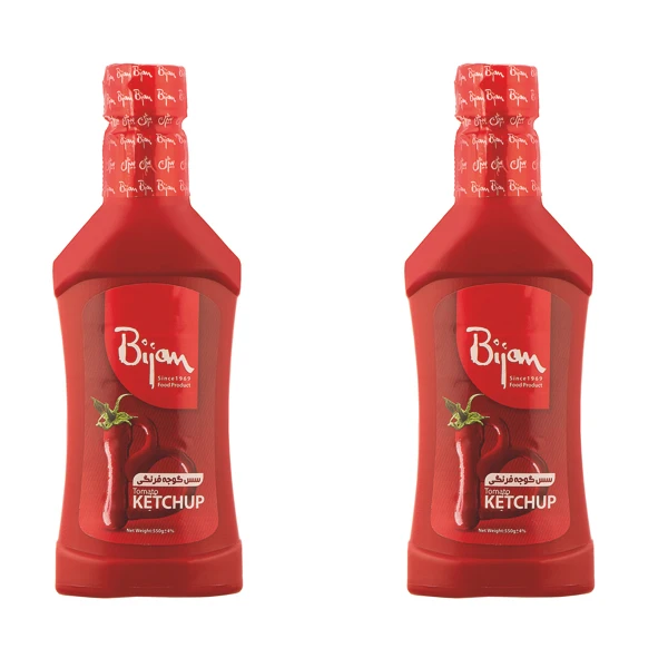 سس گوجه فرنگی بیژن - 550 گرم بسته 2 عددی