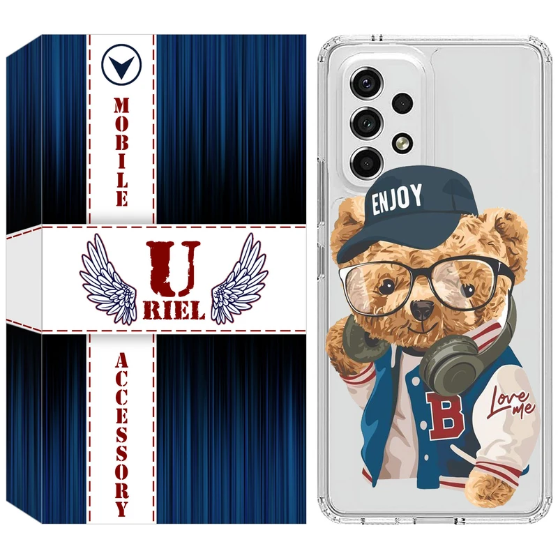 کاور یوریل مدل Clear کد 35 طرح تدی مناسب برای گوشی موبایل سامسونگ Galaxy A52 / A52s