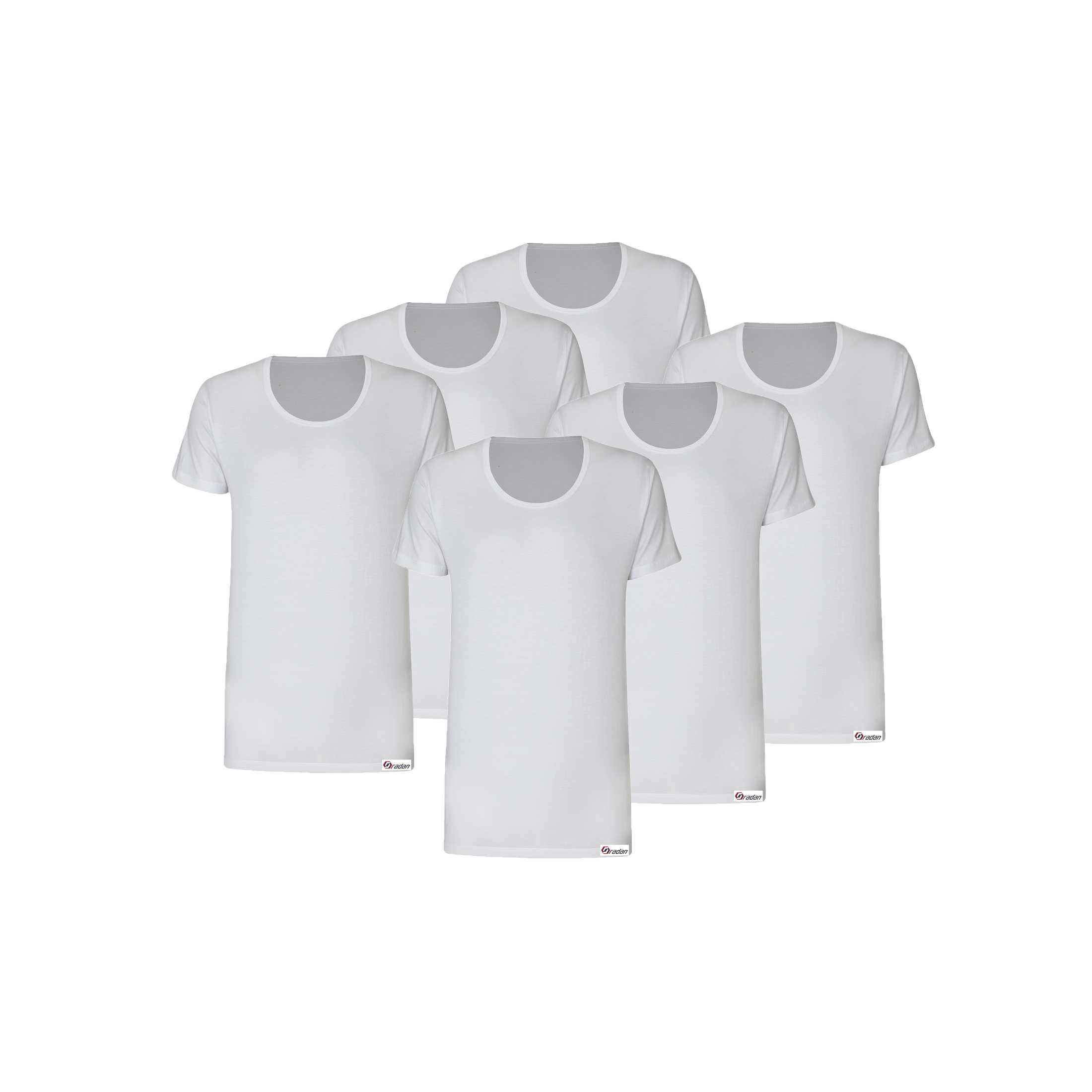 زیرپوش آستین دار مردانه رادان مدل 456456 بسته 6 عددی