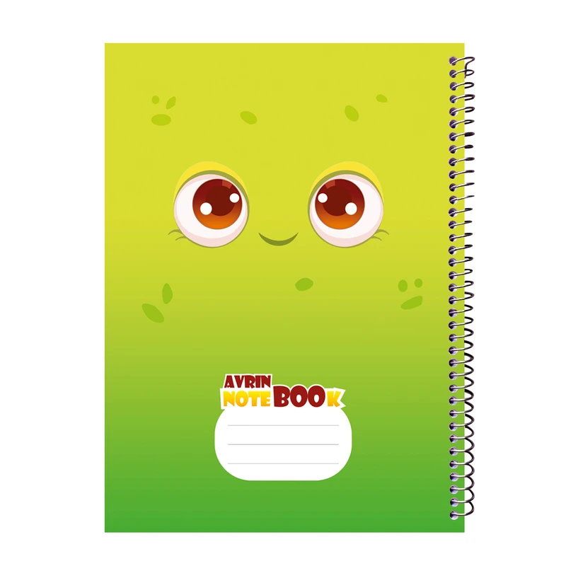 دفتر مشق 80 برگ اورین مدل فانتزی طرح هیولای کوچولو