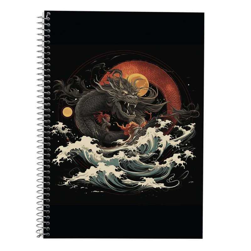 دفتر زبان 50 برگ مدوپد مدل سه خط طرح Vindland Saga کد DF3276