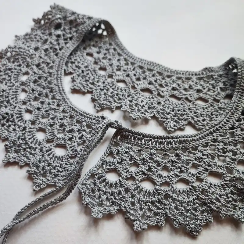 یقه تزیینی زنانه مدل بافتنی کد G03