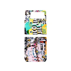 MAHOOT Collage of Teared Paper Cover Sticker for Samsung Galaxy Z Flip3 5G