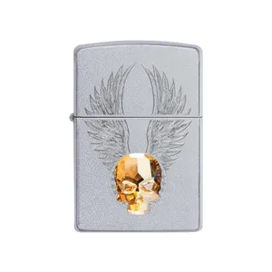 فندک زیپو مدل Gold Skull Design کد 49034