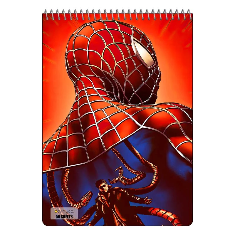 دفتر نقاشی 50 برگ سیمی کارنیکا طرح Man-مرد عنکبوتی Spider کد 22039