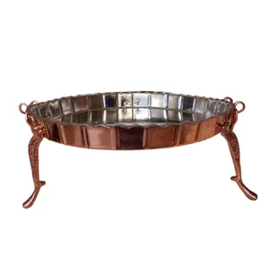 میوه خوری مسی طرح 3 پایه دار مدل REZ