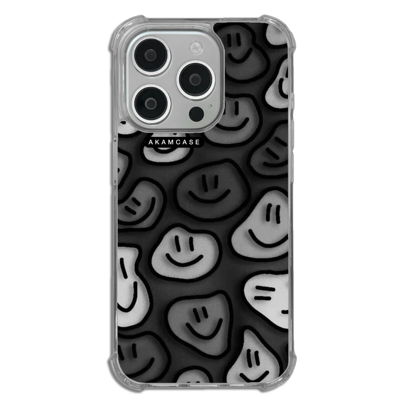 کاور آکام مدل AMCWTA15PRO-HAPPY FACE5 مناسب برای گوشی موبایل اپل iPhone 15 Pro