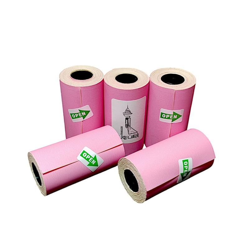 لیبل حرارتی صورتی پایتخت رول مدل LA3Pi بسته 5 عددی