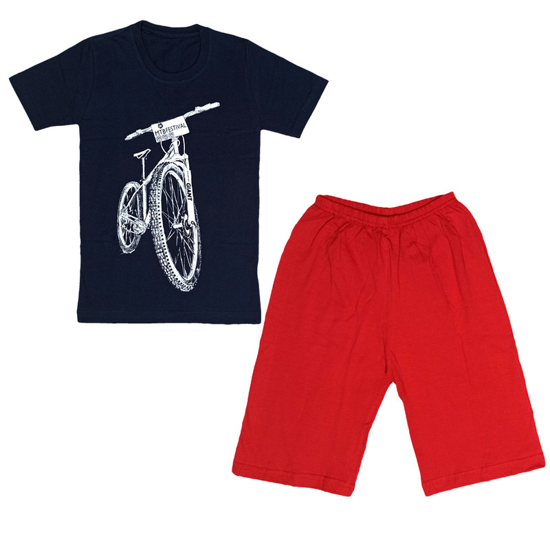 ست تی شرت و شلوارک پسرانه مدل 12