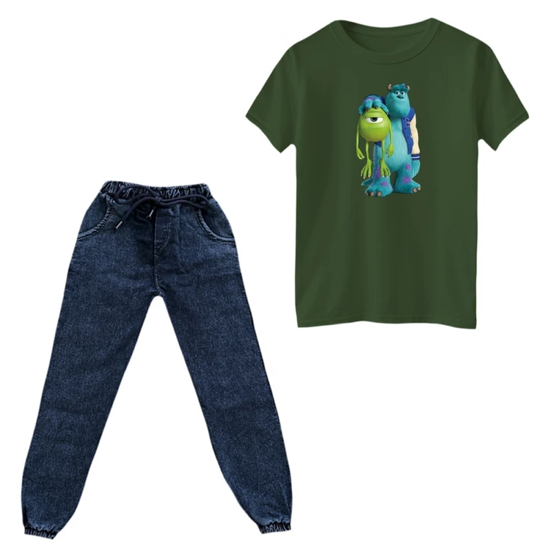 ست تی‌شرت و شلوار پسرانه مدل سالیوان و مایکل