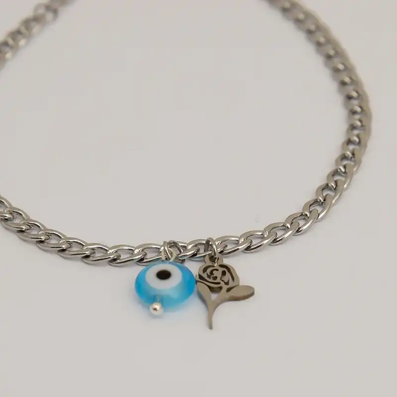 پابند زنانه مدل رز و چشم نظر A8