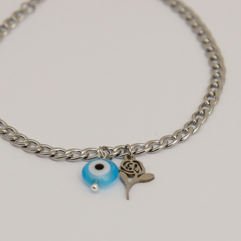 پابند زنانه مدل رز و چشم نظر A8