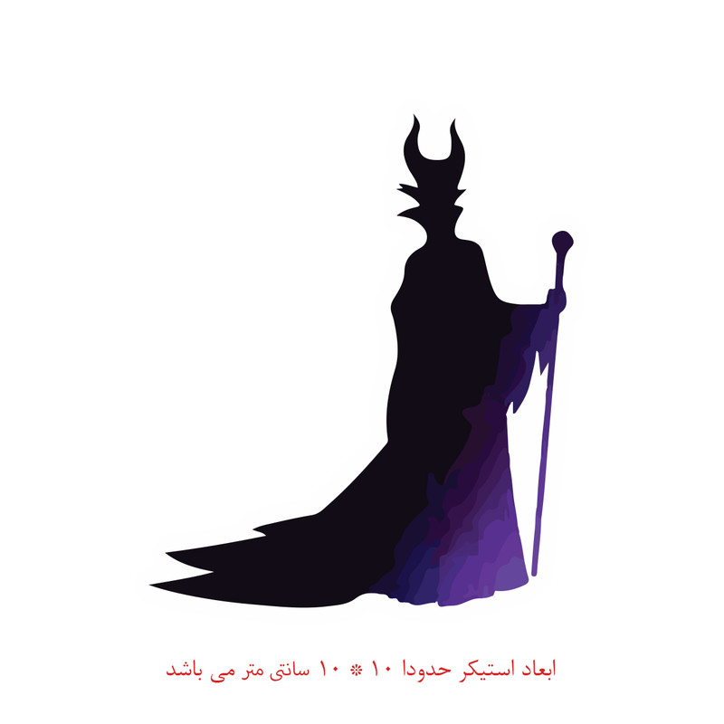 برچسب لپ تاپ پویا مارکت طرح ملکه برفی کد 801