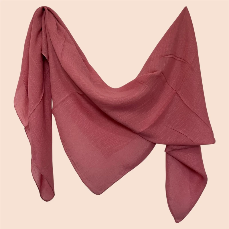 روسری زنانه مدل نخی اسلپ قواره بزرگ دور دوخت 