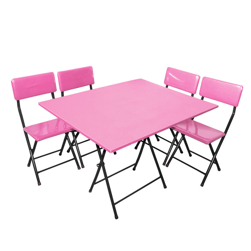 میز و صندلی سفری تاشو 4 نفره میزیمو کد 1745 مجموعه 5 عددی