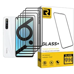 Randika Glass MIX004 Screen Protector For Realme 6i  Pack Of 4