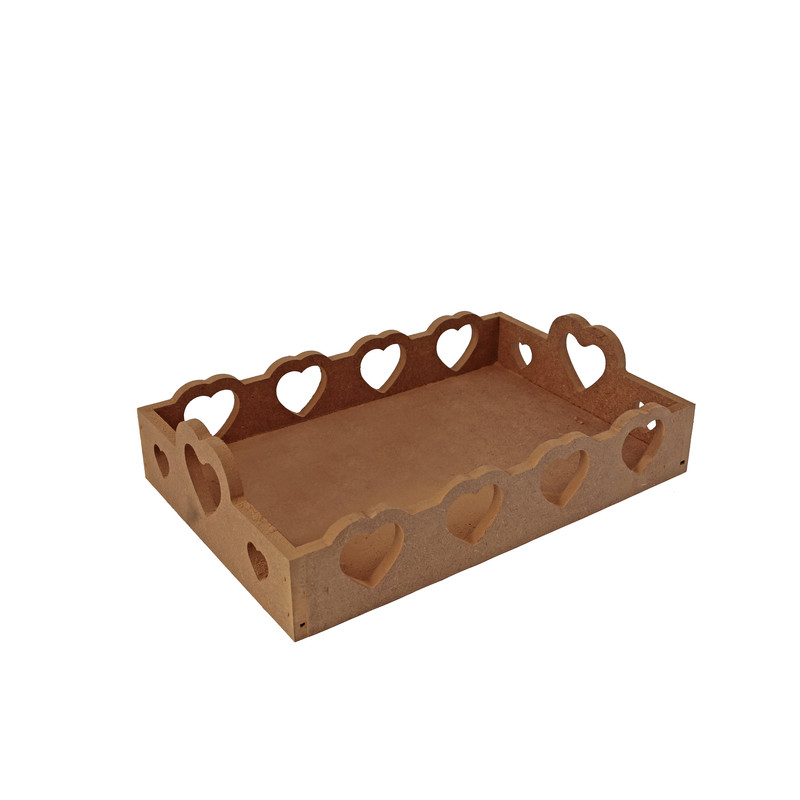 سینی چوبی مدل قلبی کد 27