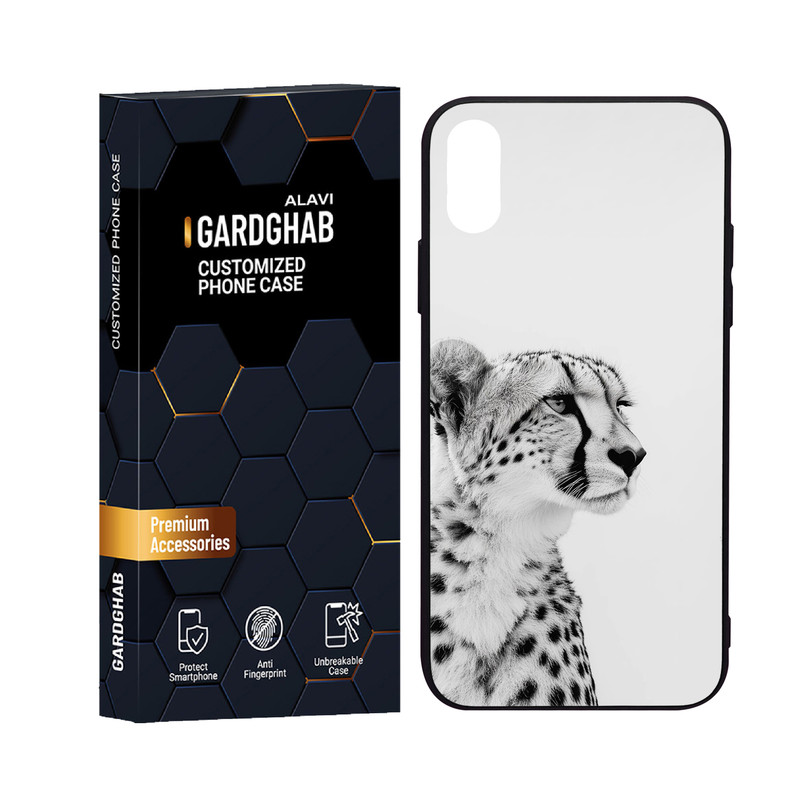کاور گارد قاب علوی مدل دورژله پشت گلس حیوانات  مناسب برای گوشی موبایل اپل iPhone X / XS