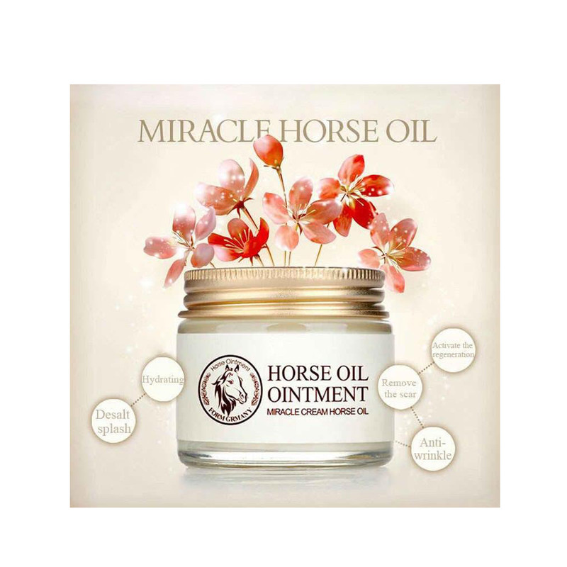 کرم ضد چروک بایو آکوا مدل Horse Oil Ointment حجم 50 میلی لیتر