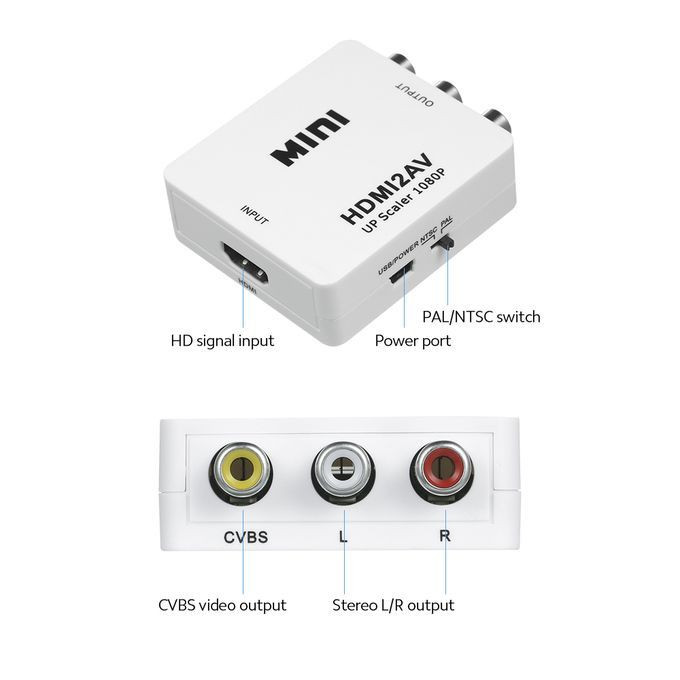 قیمت و خرید مبدل HDMI به AV مدل HDMI2AV