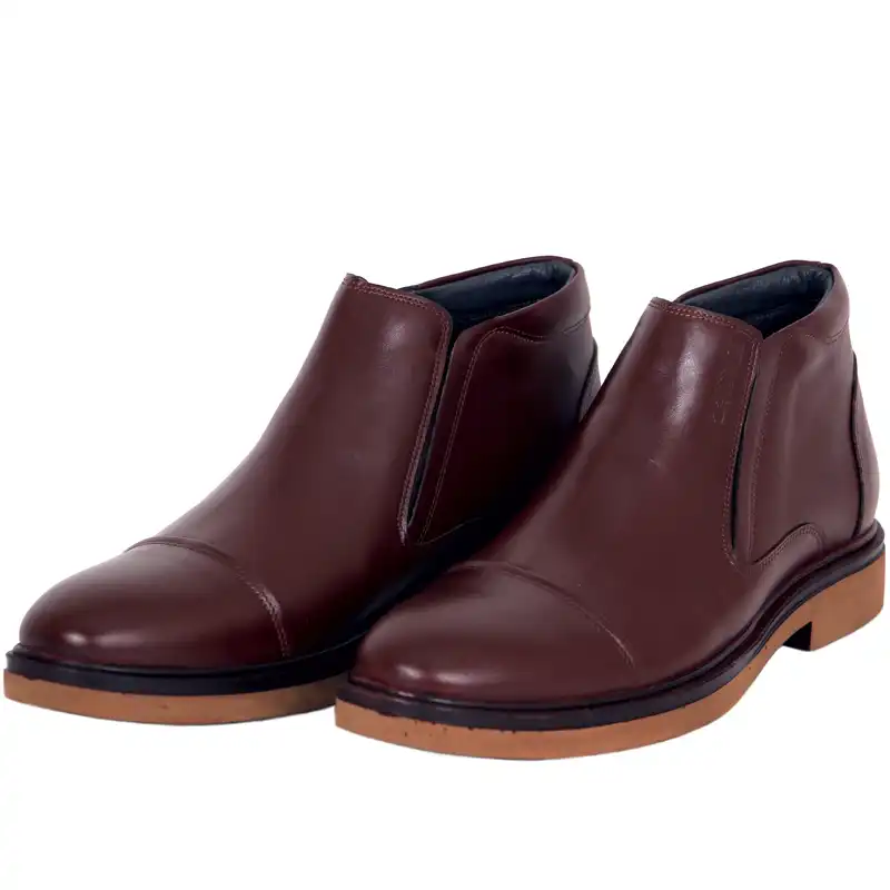 نیم بوت مردانه چرم بارز مدل DK95.Q