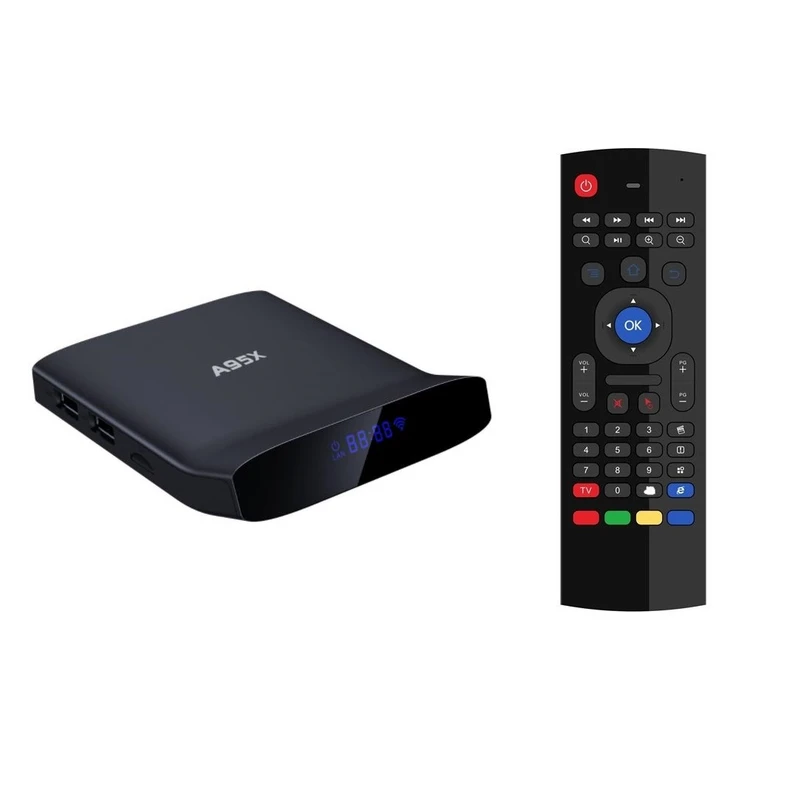 اندروید باکس آ‌95‌ایکس مدل  A95X W2 4/64 به همراه ریموت کنترل ایرماوس MX3