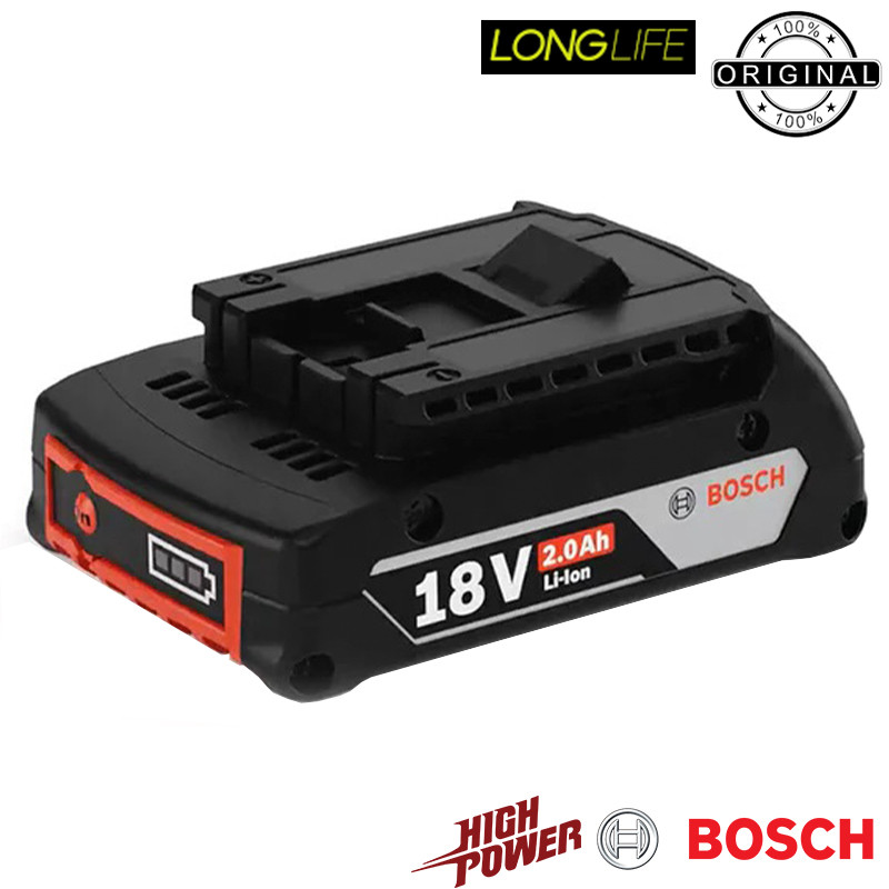 باتری 18 ولت بوش مدل لیتیوم یونی 2 آمپر ساعت GBA 18V 2AH