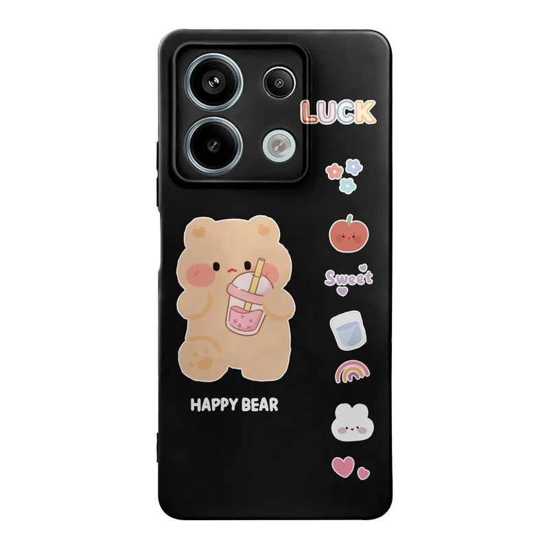کاور قاب گارد طرح خرس اسموتی کد a8549 مناسب برای گوشی موبایل شیائومی Redmi Note 13 5G
