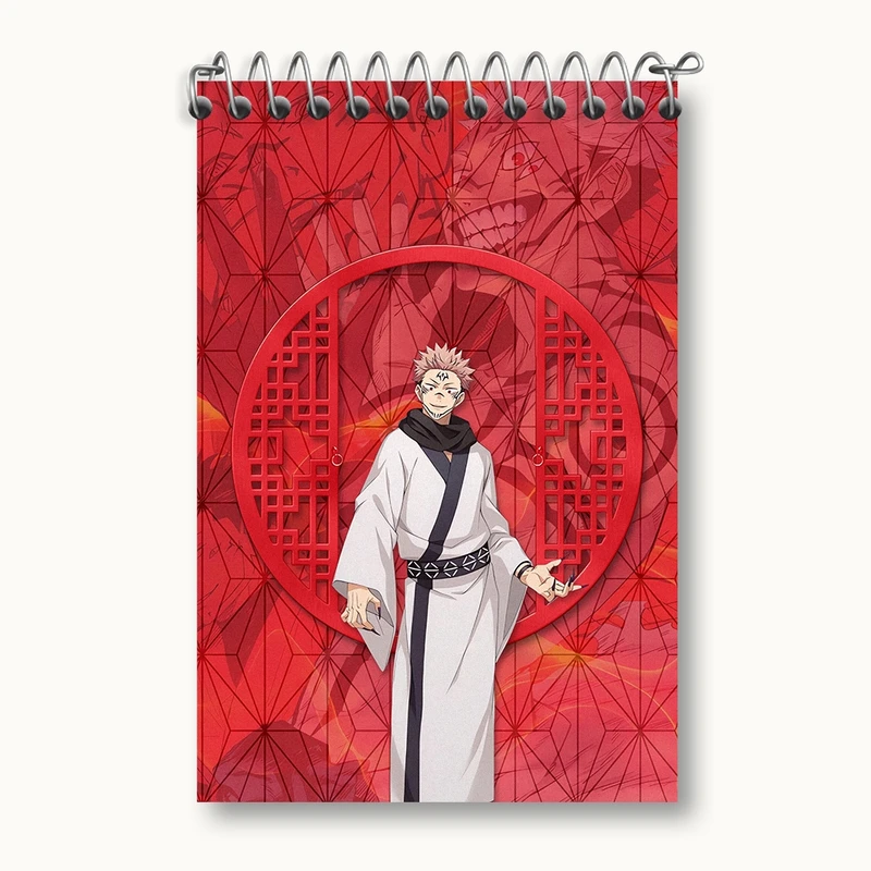 دفتر یادداشت 50 برگ خندالو مدل انیمه جوجوتسو کایزن کد F796