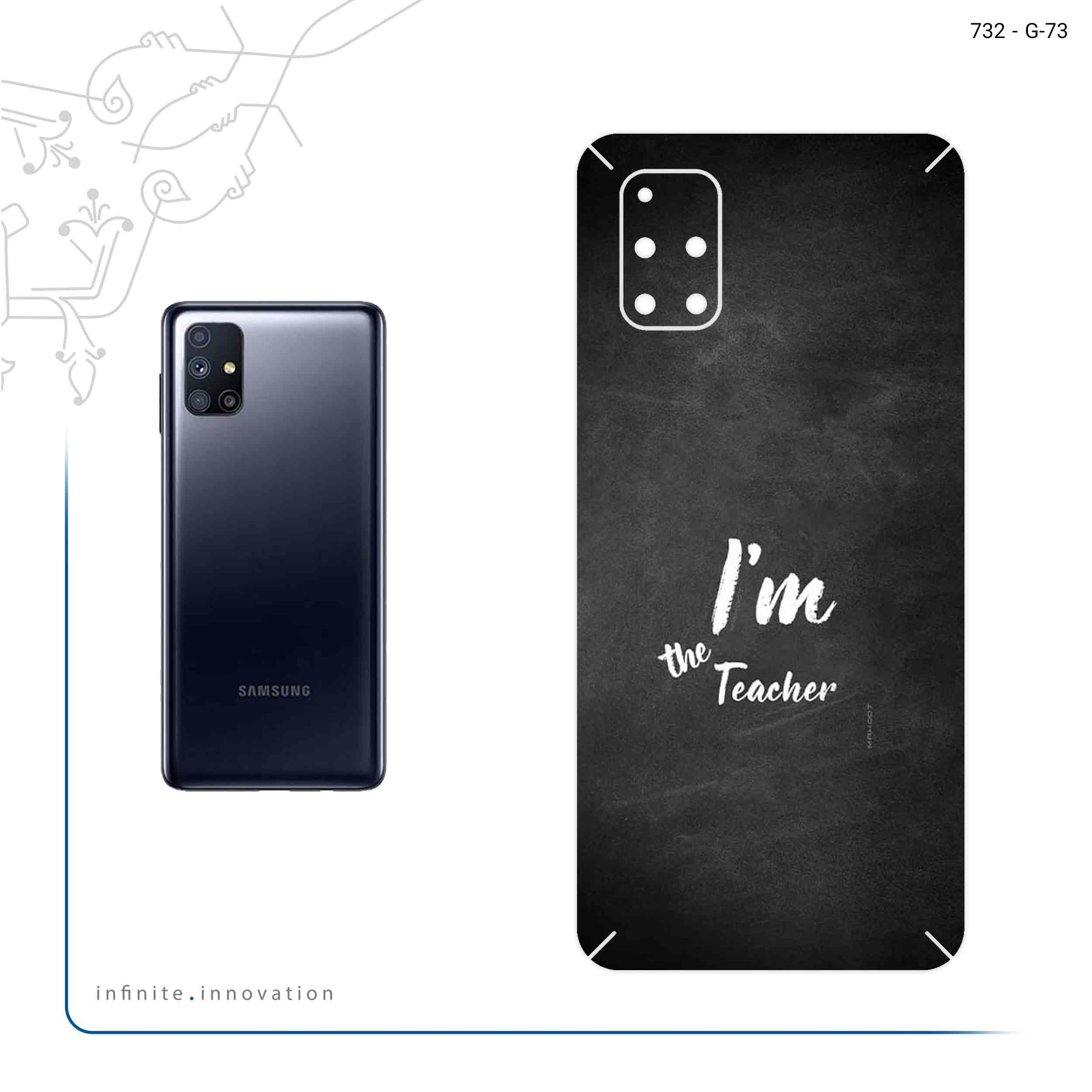 برچسب پوششی ماهوت مدل Teacher مناسب برای گوشی موبایل سامسونگ Galaxy M51