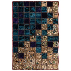 کلاژ فرش دستبافت دو متری مدل چهل تکه کد FT1135