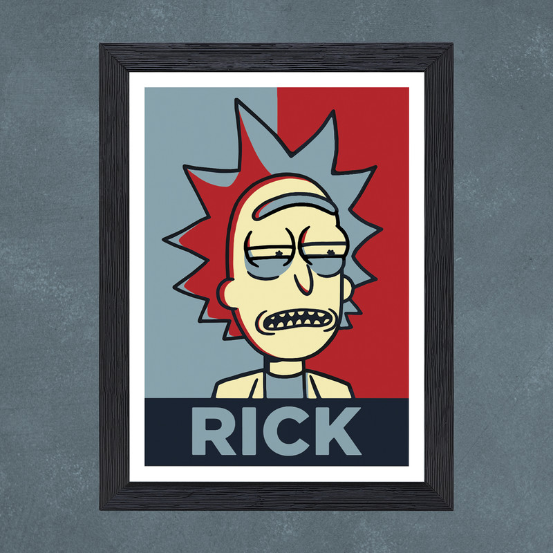 تابلو طرح Rick and Morty مدل PrRckMy4b