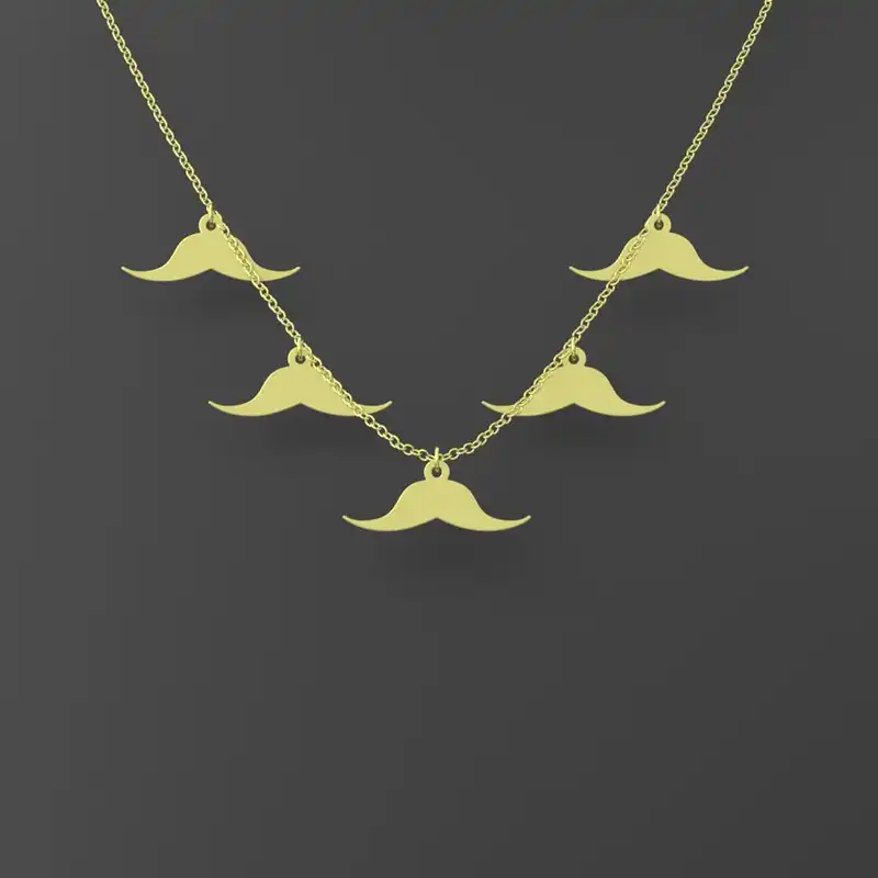 گردنبند طلا 18 عیار زنانه مدوپد مدل سبیل کد RNA17228