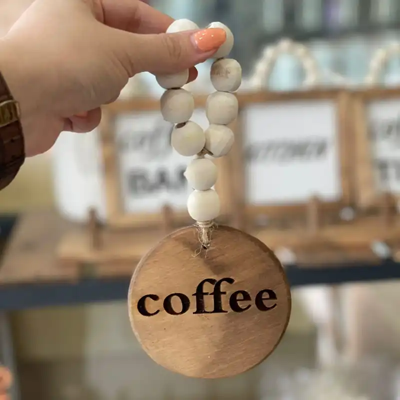 آویز تزیینی طرح مهره coffee