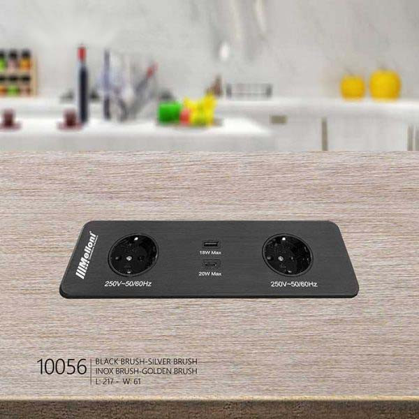 پریز توکار ملونی مدل 10056