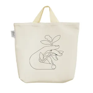 ساک خرید خندالو مدل دست و گیاه کد 5109