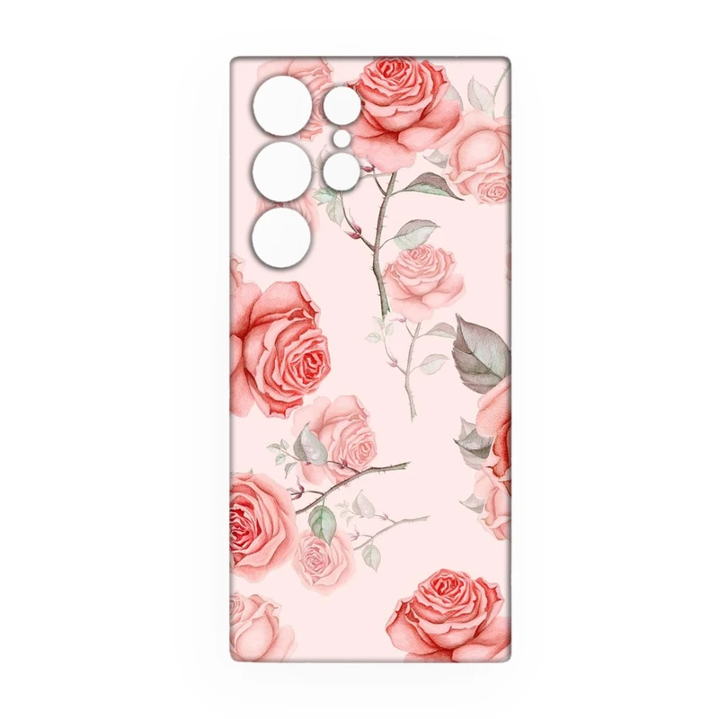 کاور طرح گل کد 119 مناسب برای گوشی موبایل سامسونگ Galaxy S21 Ultra