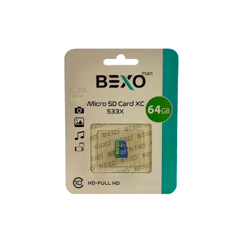 کارت حافظه microSDHC بکسو مدل 533X کلاس 10 استاندارد UHS-I U1 سرعت 90MBps ظرفیت 16 گیگابایت