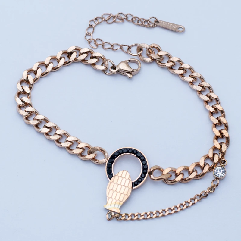 دستبند زنجیری زنانه مدل TBR 205