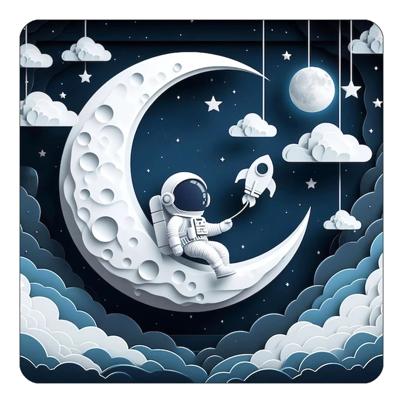 مگنت کاکتی طرح ماه و ستاره مدل mp51857