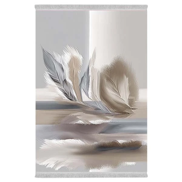 فرش پارچه‌ای دفه مدل فرشینه طرح مدرن کد 179